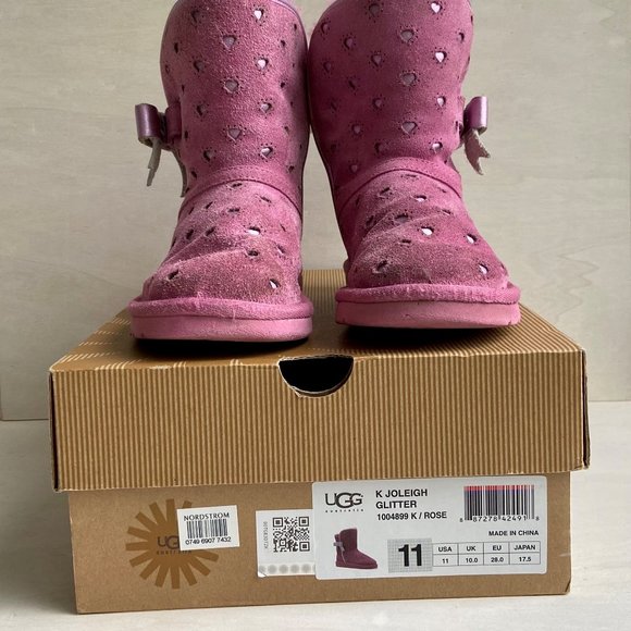 ๐3x HP! ๐ UGG Joleigh Glitter Little Girl Boots - Picture 7 of 15